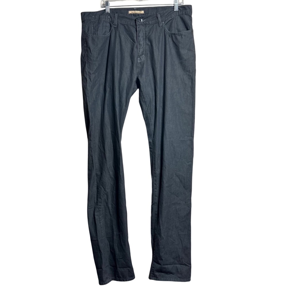 John Varvatos USA Bowery Mens Pants 36R Dark Grey Straight Leg 100% Cotton